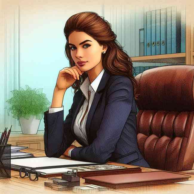 business woman looking for Minorfinancekeyword