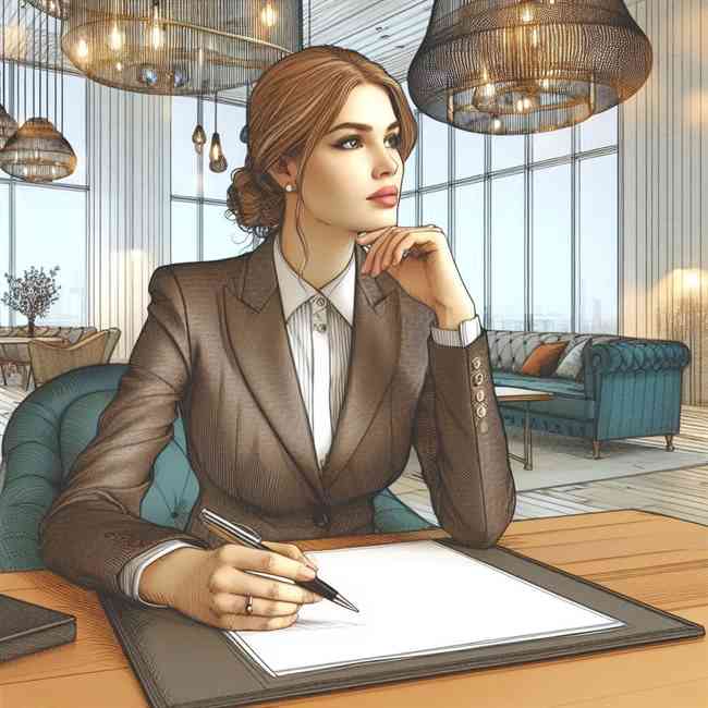 business woman looking for Minorfinancekeyword