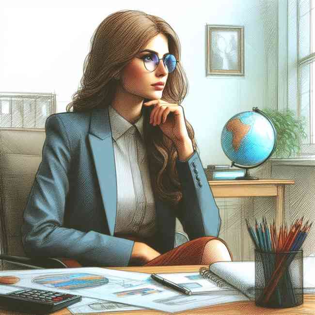 business woman looking for Minorfinancekeyword