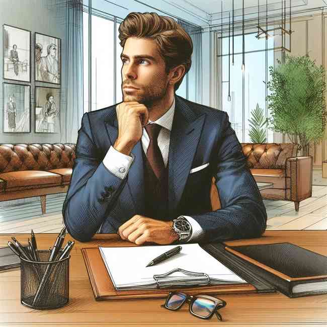 businessman looking for Majorfinancekeyword