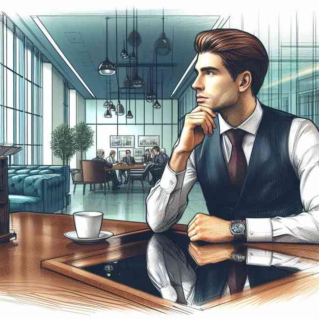 businessman looking for Majorfinancekeyword