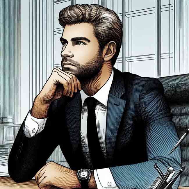 businessman looking for Majorfinancekeyword