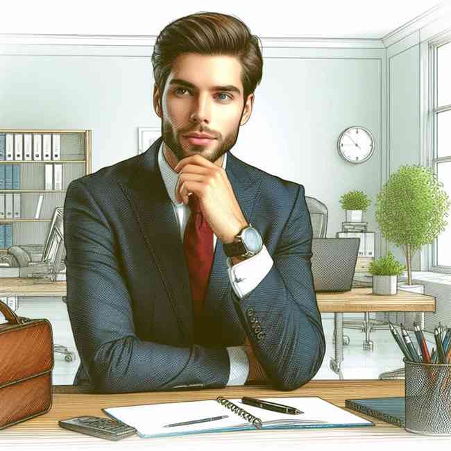 businessman looking for Majorfinancekeyword