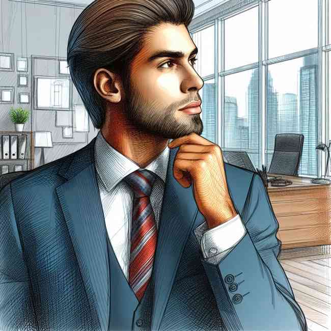 businessman looking for Majorfinancekeyword