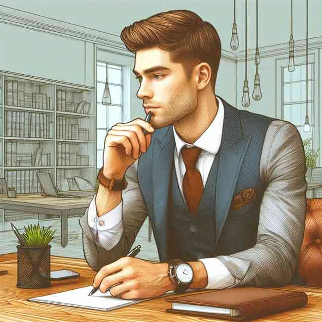 businessman looking for Majorfinancekeyword