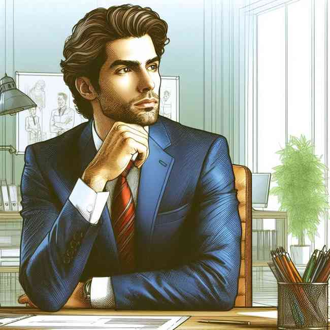 businessman looking for Majorfinancekeyword