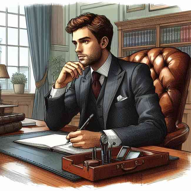 businessman looking for Majorfinancekeyword