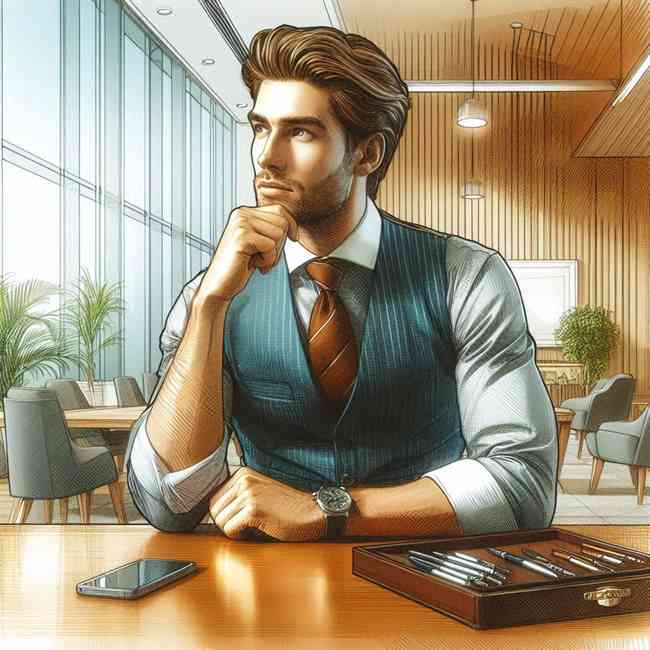 businessman looking for Majorfinancekeyword