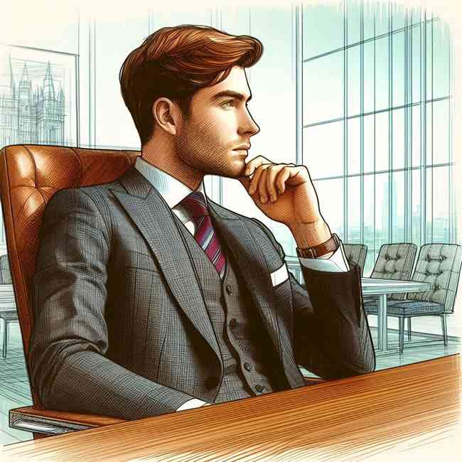 businessman looking for Majorfinancekeyword