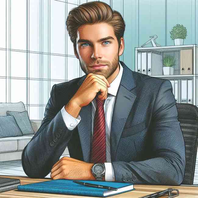 businessman looking for Majorfinancekeyword